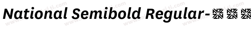 National Semibold Regular字体转换